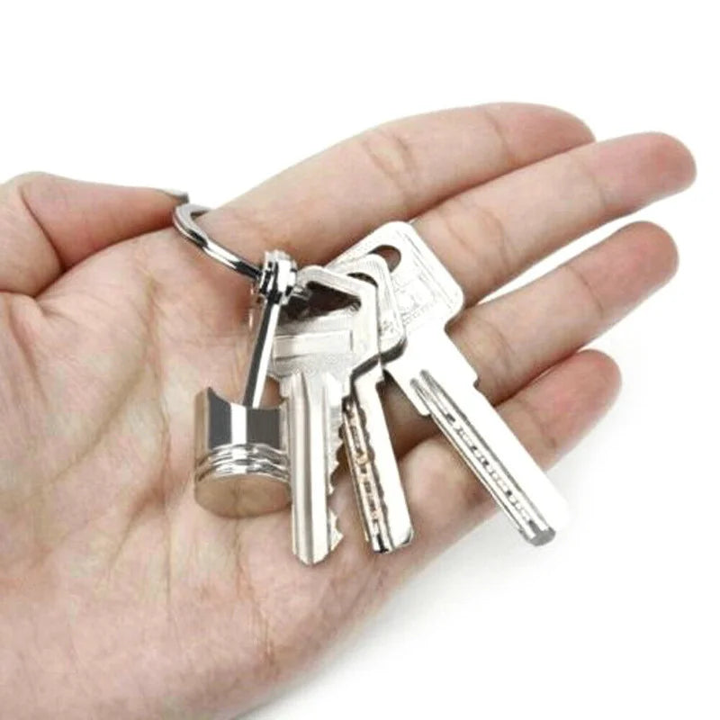 Car Engine Piston Style Keychain