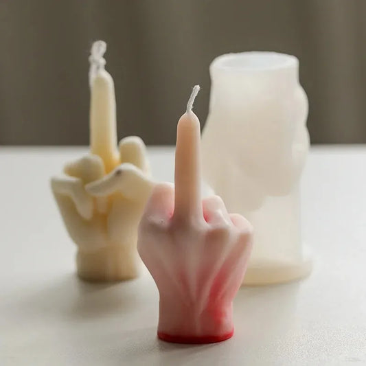 3D Middle Finger Silicone Candlemaker