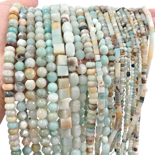 40 Types Colored Amazonite Bead Natural Stone