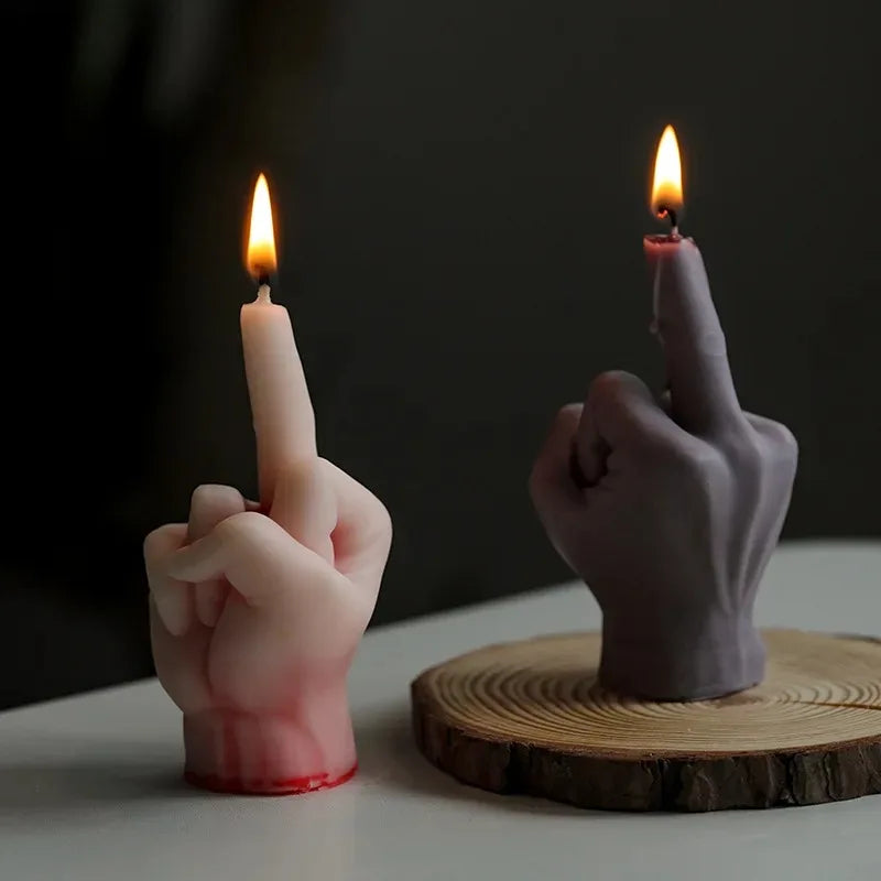 3D Middle Finger Silicone Candlemaker