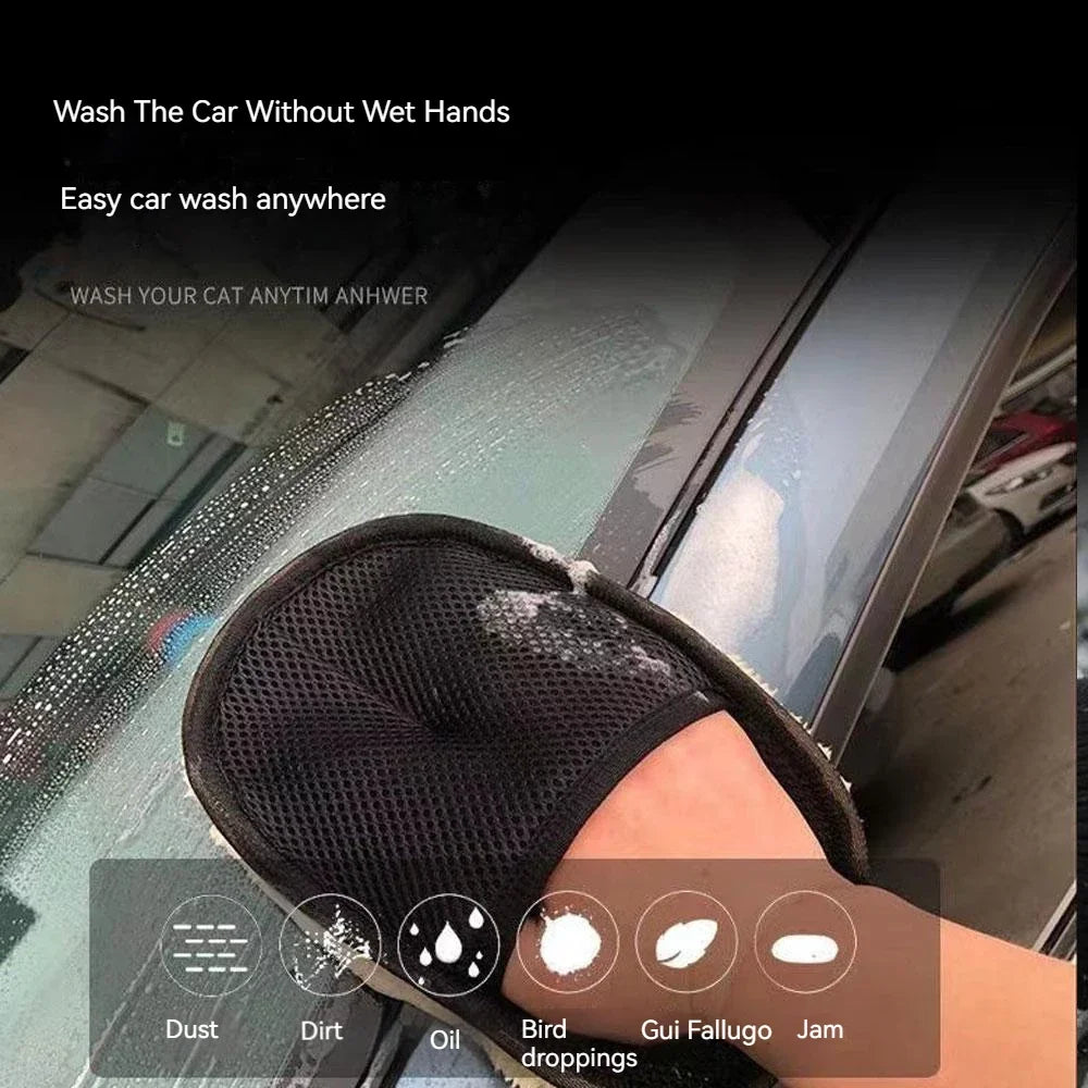 Car Cleaning Washing Glove Multifunction Microfiber Cleaning Gloves