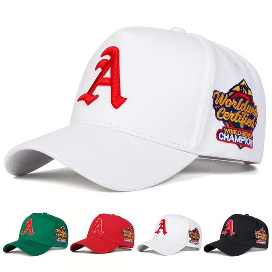 Unisex Gothic Letter Embroidery Side Worldwide Baseball Cap
